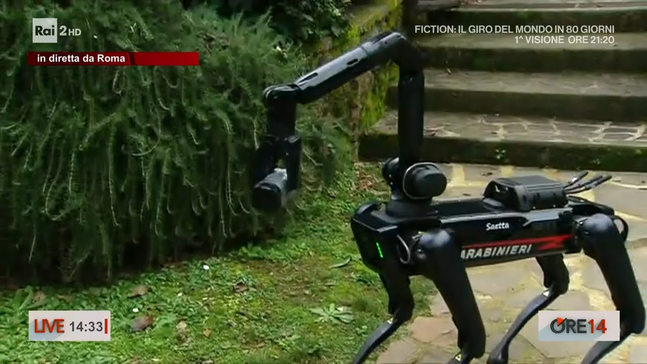 I Carabinieri arruolano Saetta, il primo cane robot - Ore 14 del 03/01/2024
