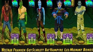 Temple Run 2 Spooky Summit All 5 New Characters Wolfman,Fanken Guy,Scarlett Bat,Vampire Le