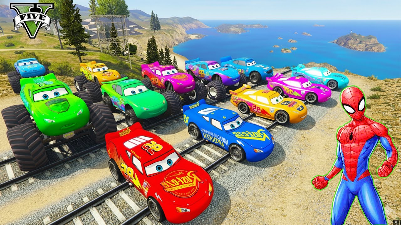 GTA 5 SPIDER-MAN On Motorcycles Stunt Racing Gameplay 🔥 GTA V Race Challenge With Super Cars 👉