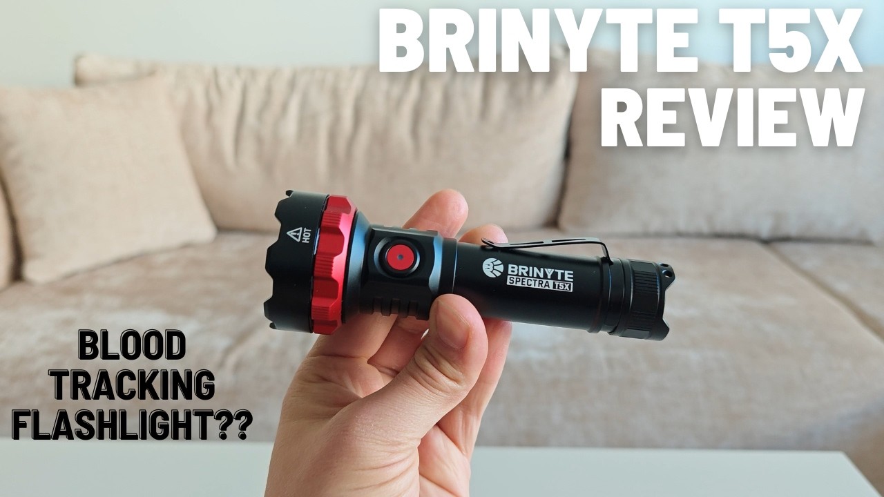 Brinyte T5X Review | Blood Tracking Flashlight???