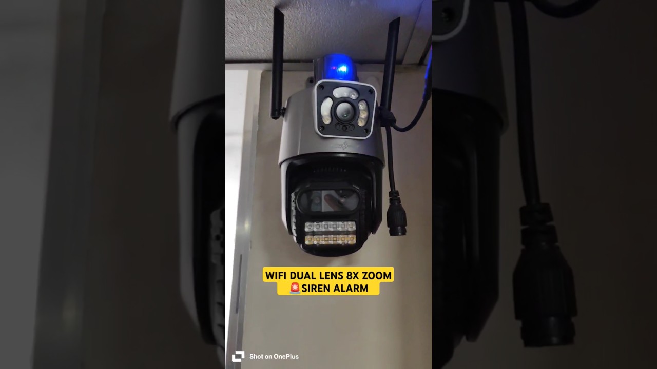 ACTIVE PIXEL WIFI DUAL LENS 8X ZOOM SIREN 🚨 ALARM CAMERA