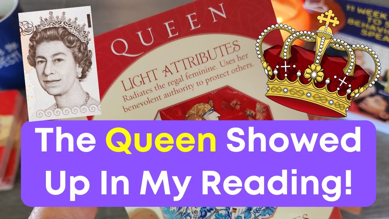 The Queen Showed Up in My Reading! #tarotreading #full_moon #queenelizabeth #queenelizabethii