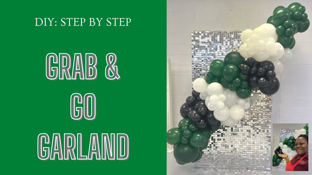 How To Make A Grab and Go Garland | 10ft Balloon Garland | Diy Tutorial | How To | #queensdecorllc