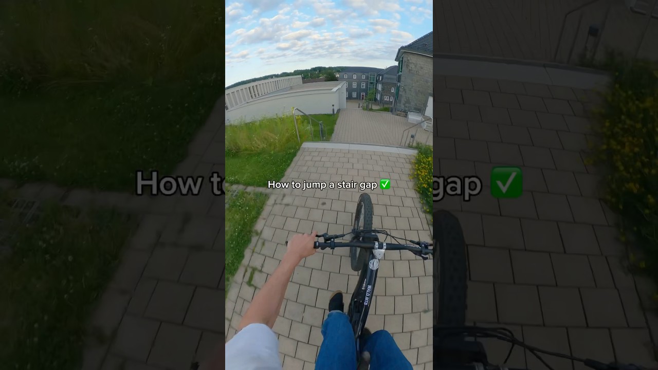 How to jump a stair gap with your MTB 