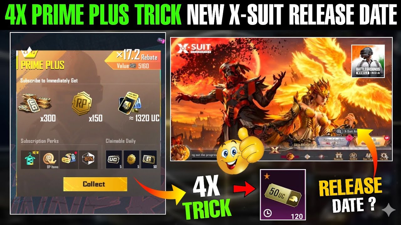 4.3 New Phoenixtra X-Suit Release Date | 4x Prime Plus Trick For X-Suit 😲 100% Working 