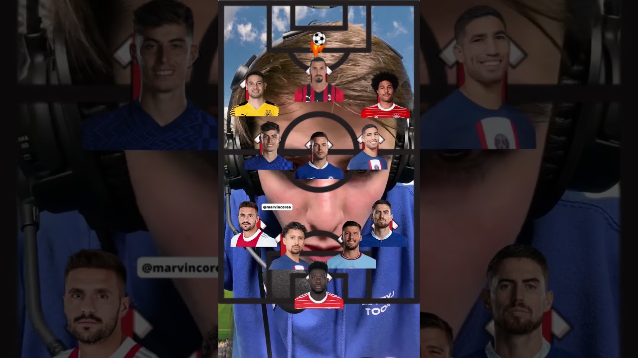 Je CR&Eacute;E la MEILLEURE &Eacute;QUIPE avec ce FILTRE 🤯 #football #equipe