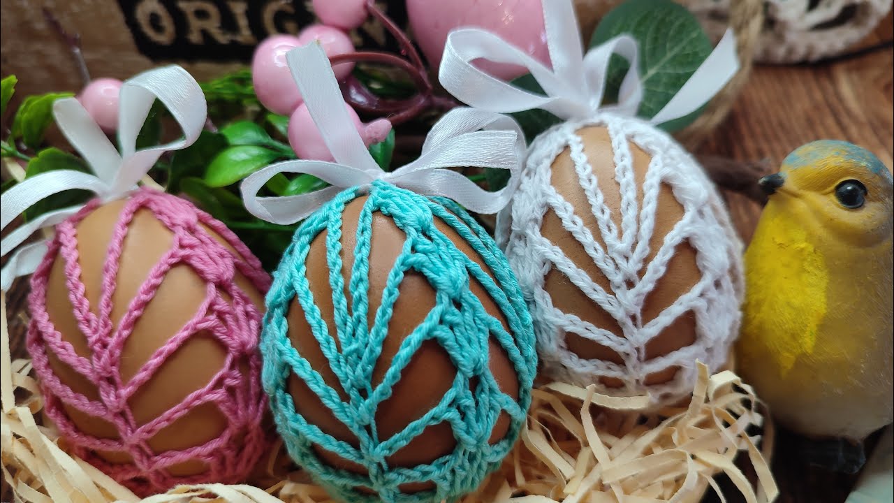 ЧЕХОЛ ДЛЯ ПАСХАЛЬНОГО ЯЙЦА крючком / EASTER EGG Crochet CASE