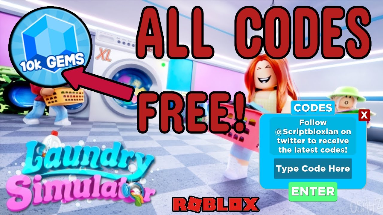 КОДЫ СИМУЛЯТОРА ПРАЧЕЧНОЙ ROBLOX