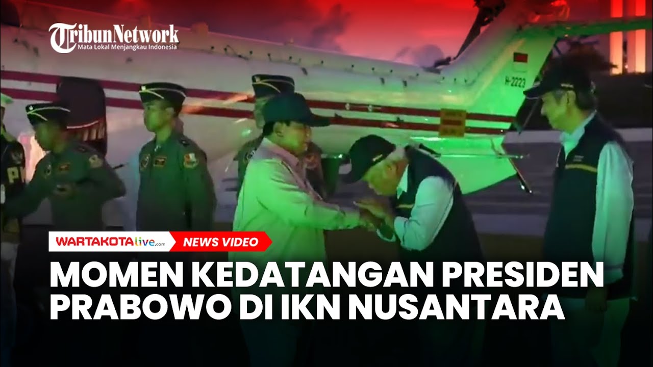 Detik-detik Kedatangan Prabowo di IKN Nusantara, Basuki Cium Tangan Presiden