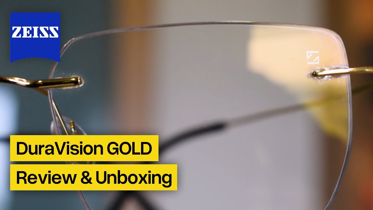 Zeiss DuraVision Gold UV Coating Lens Unboxing & Review in Hindi | Titanium Rimless Frame | India
