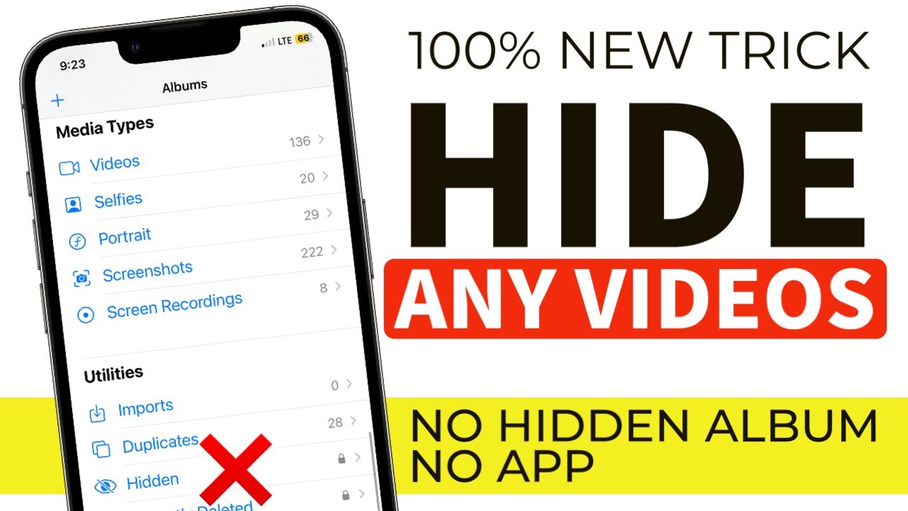 как скрыть видео на iPhone без приложения и СКРЫТОГО АЛЬБОМА