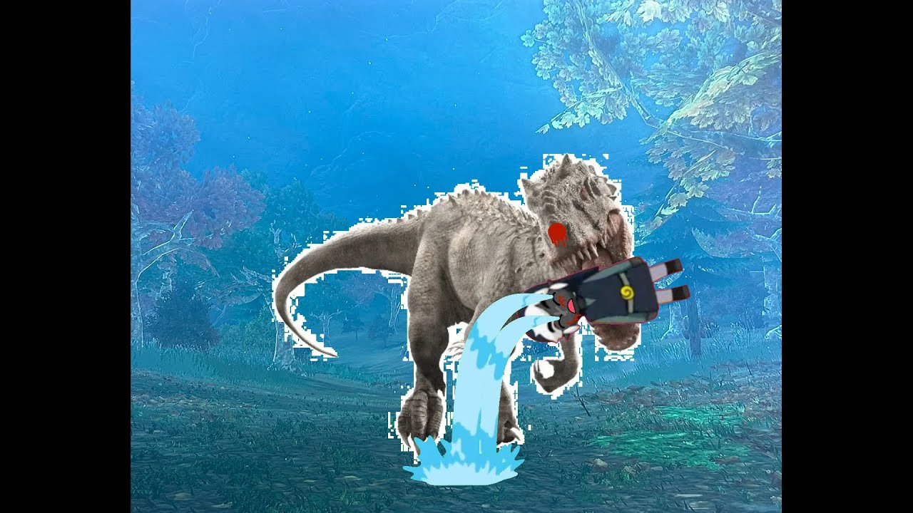 Windfall island (dinosaur analog horror) - dark toon link vs indominus Rex