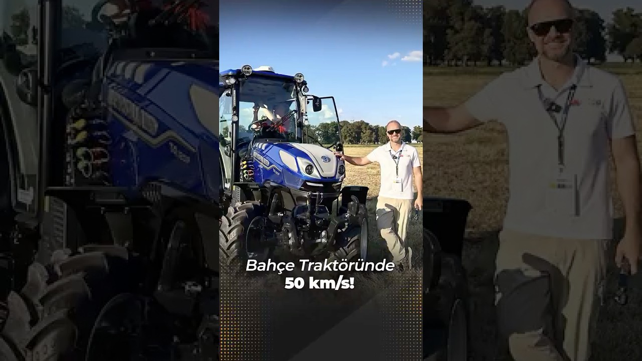 Bah&ccedil;e Trakt&ouml;r&uuml;nde 50 km/s!⚡#trakt&ouml;rmetre #NewHolland #TractorOfTheYear #Agritechnica #trakt&ouml;r