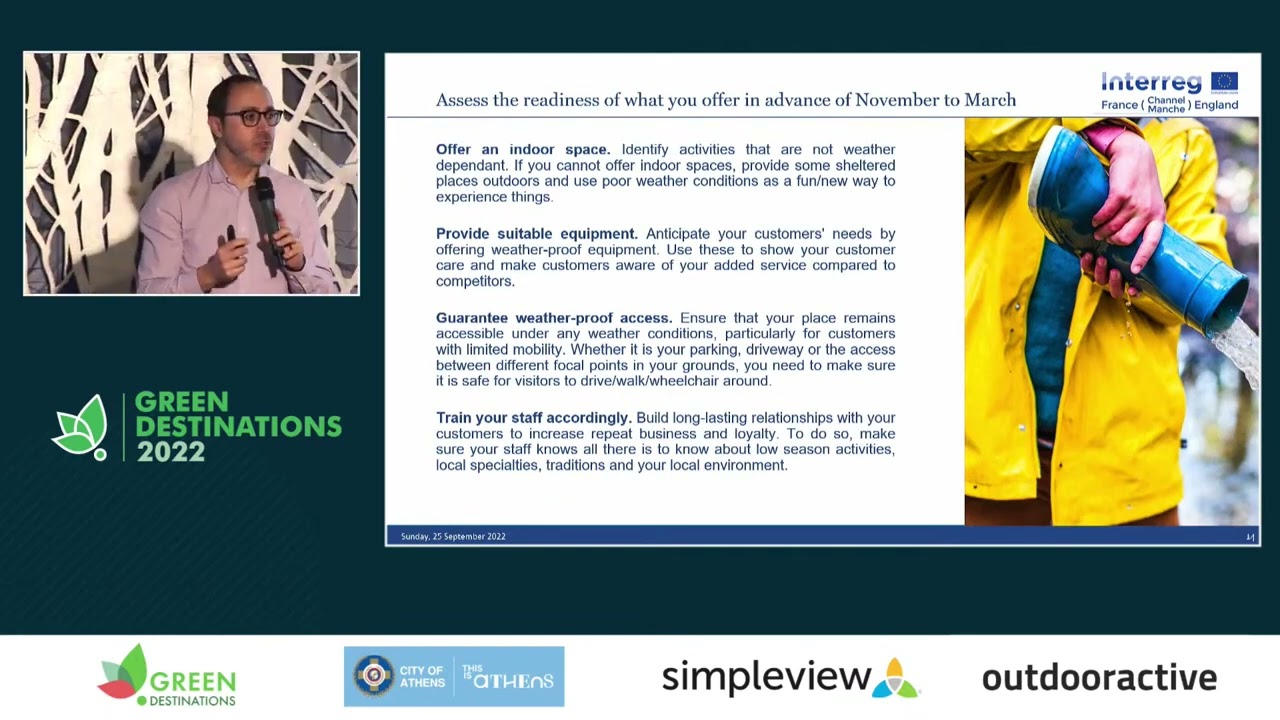 Reducing seasonality by creating sustainable experiences, Xavier Font - Green Destinations 2022