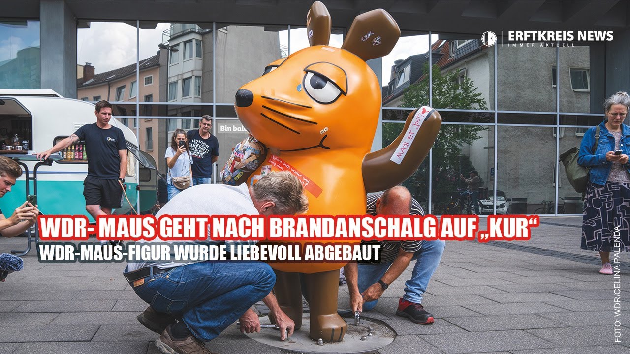 WDR-Maus nach Brandanschlag in Köln: Fans verabschieden sich – Kultfigur geht auf Kur zur Reparatur