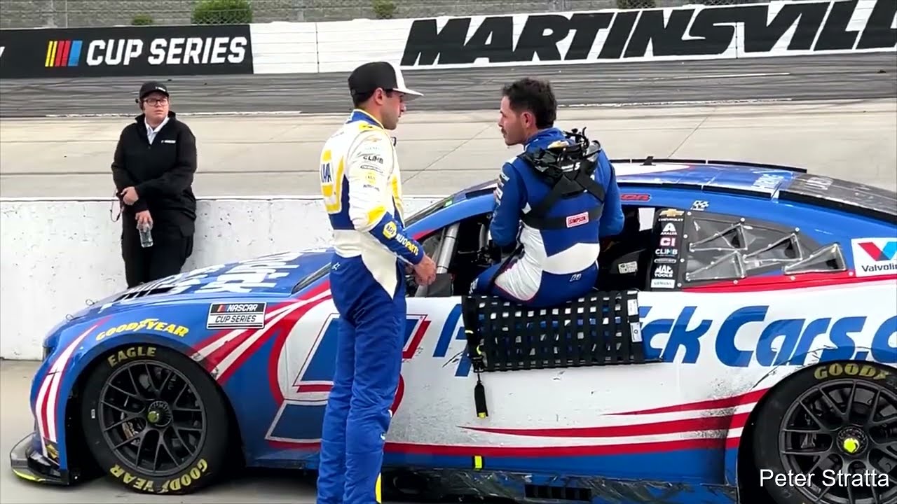 Chase Elliott, Kyle Larson Have Martinsville Post Race Discussion