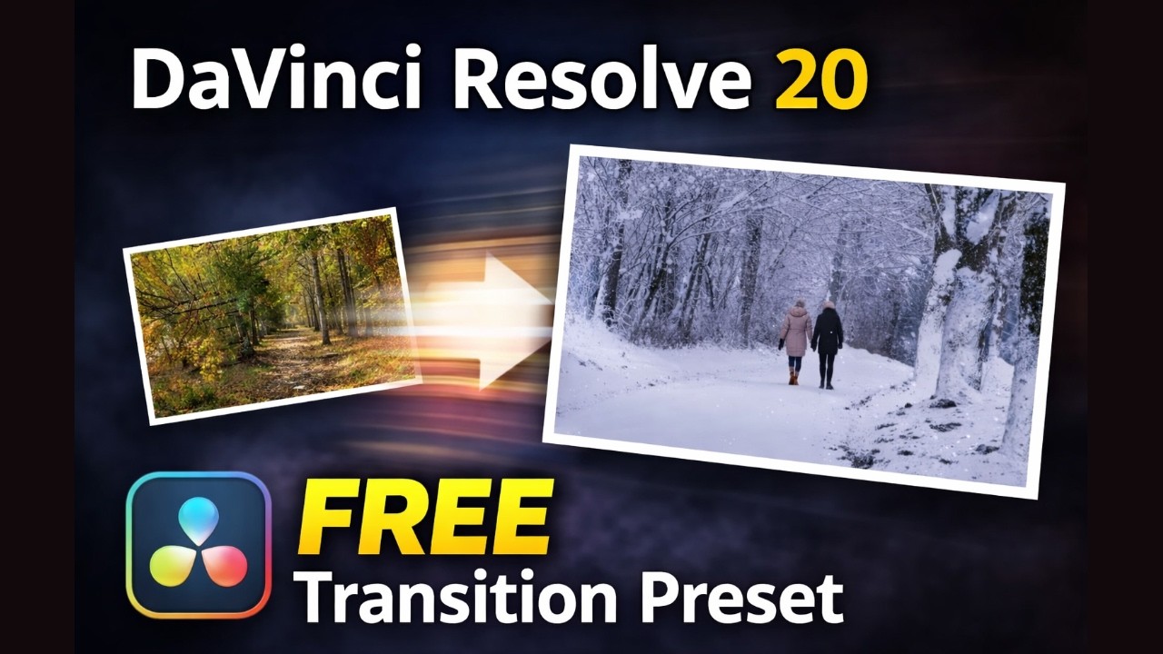 Let's make this cool transition version 2 with Anim Curves. DaVinci Resolve 20.