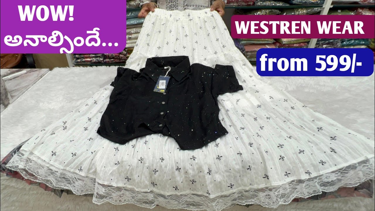 All varieties of western wear dresses wide range budget friendly 550/- onwards