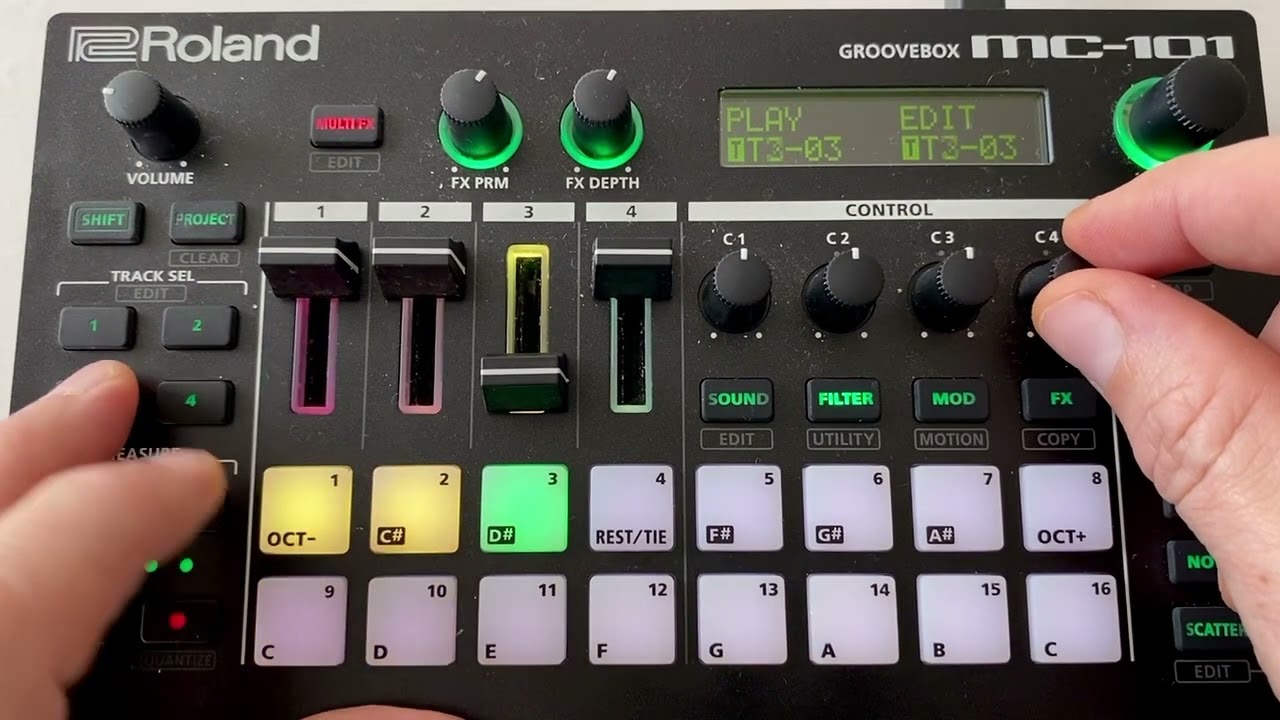 Roland MC-101 The DarkWave symphony