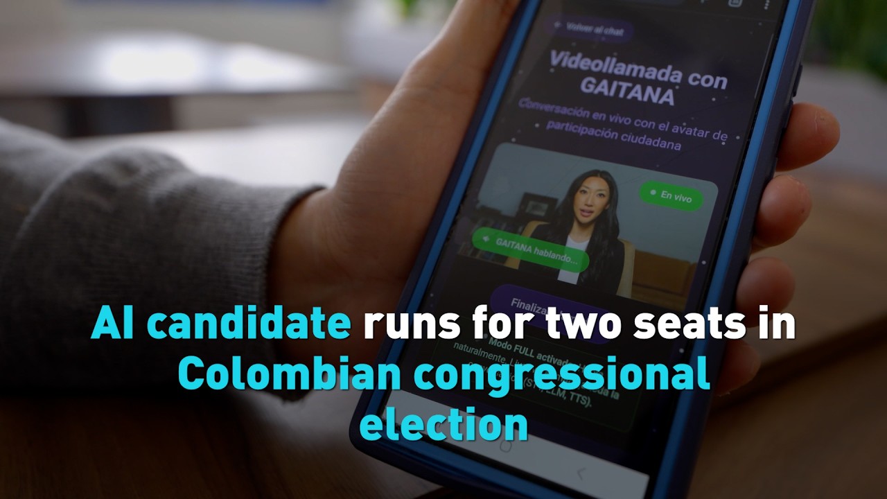 AI candidate runs for two seats in Colombian congressional election
