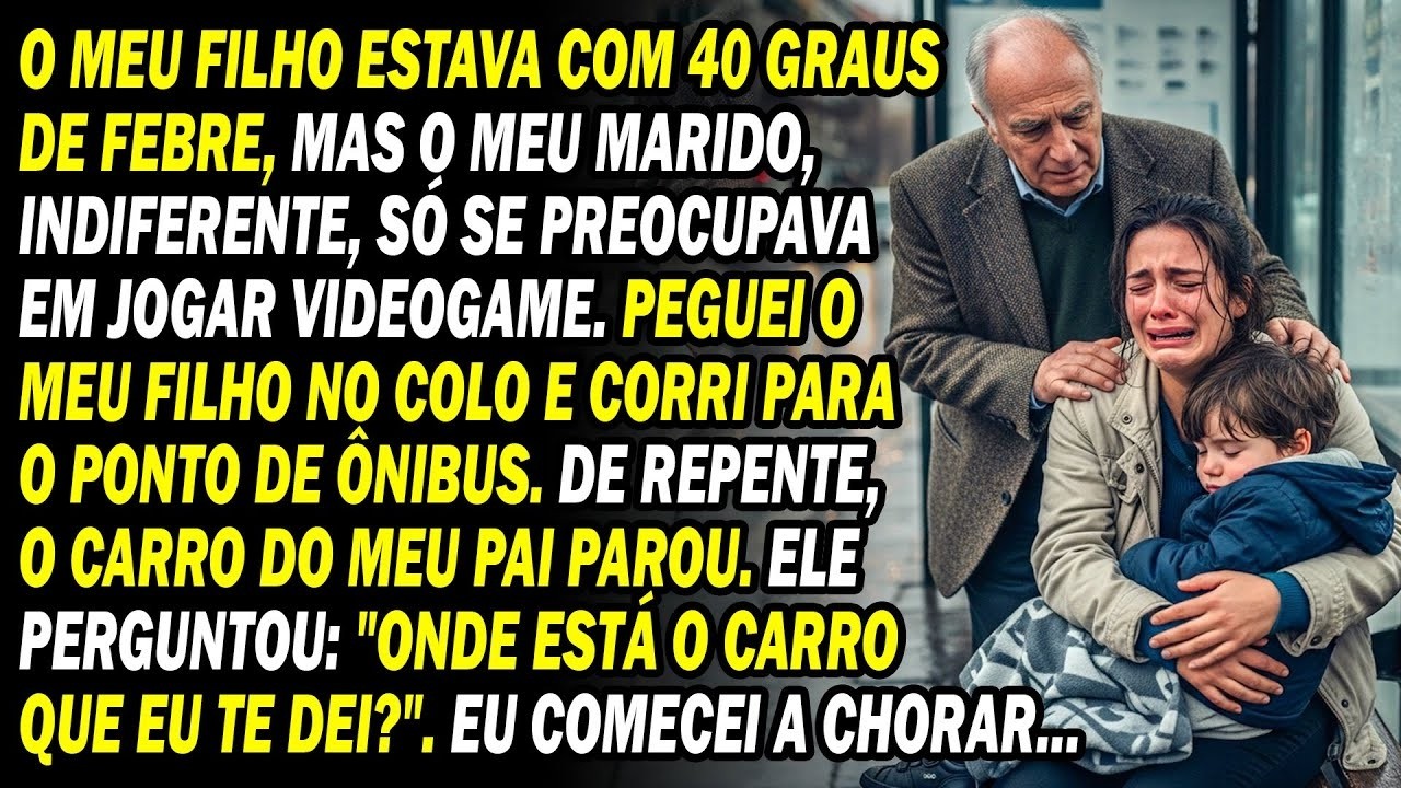 Meu Filho Com 40° De Febre  Meu Marido Nem Aí No Ponto De Ônibus, Meu Pai Perguntoue O Seu Carro