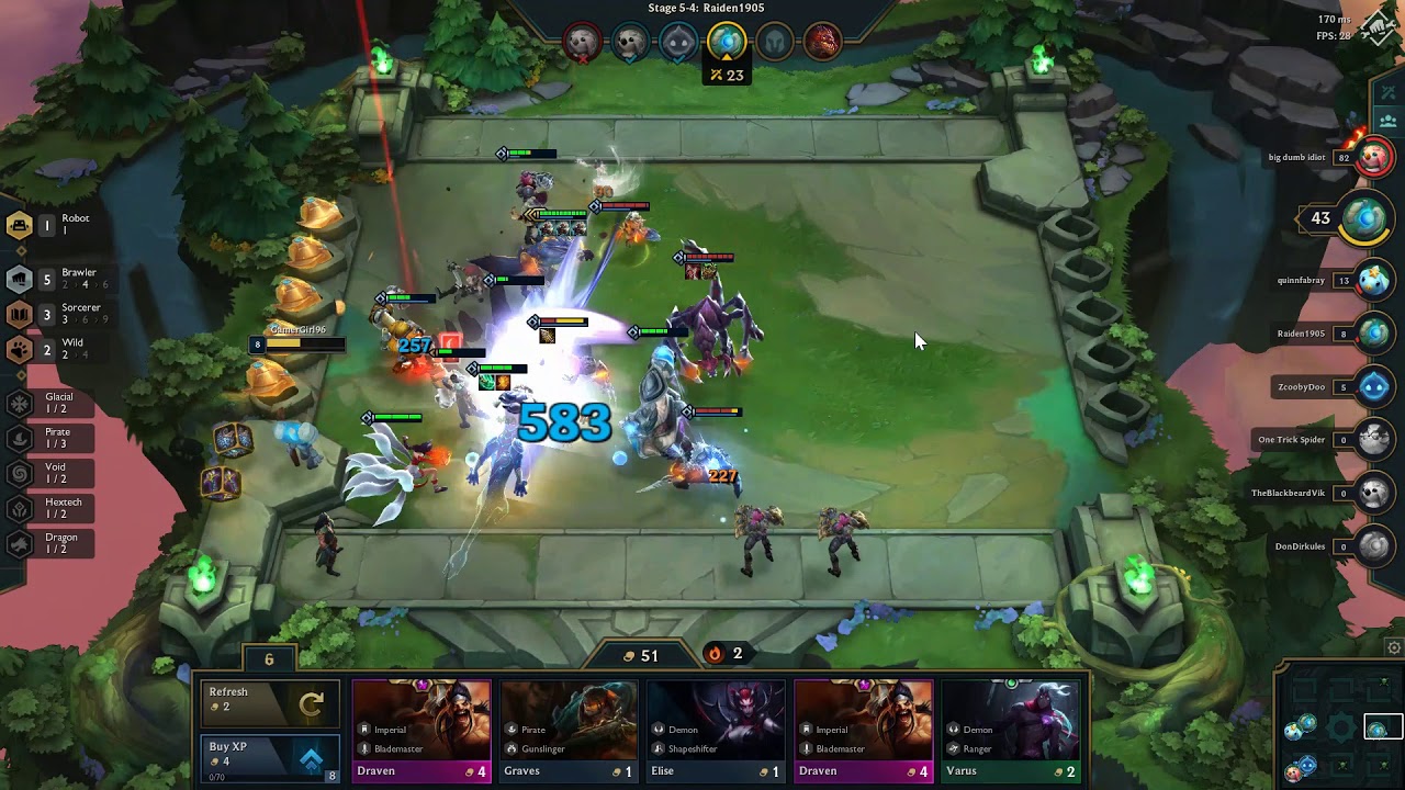 Warwick Titanic Hydra | Teamfight Tactics Gameplay