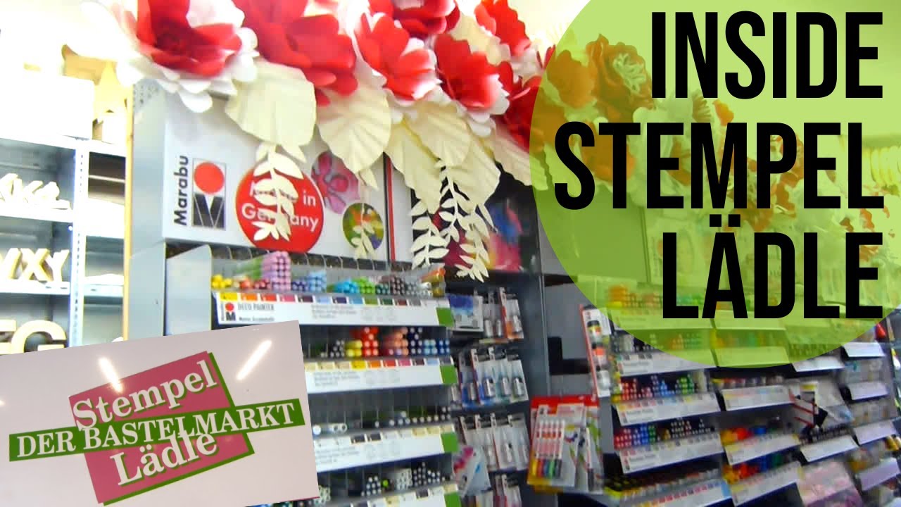 Stempellädle Store Tour, going into every single aisle - Proper look around - Craft shop in Germany