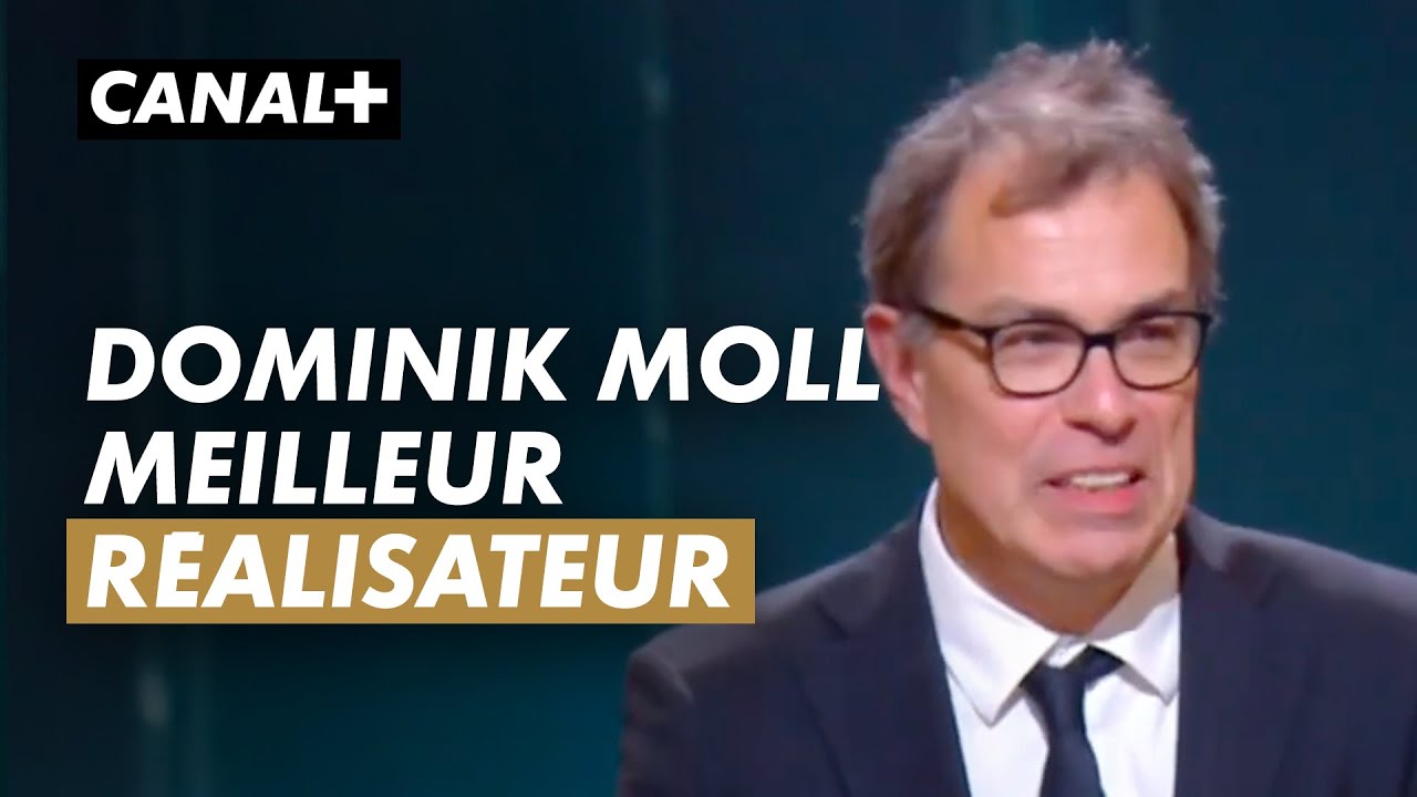Dominik Moll re&ccedil;oit le C&eacute;sar de la meilleure r&eacute;alisation pour La Nuit du 12 - C&eacute;sar 2023 - CANAL+