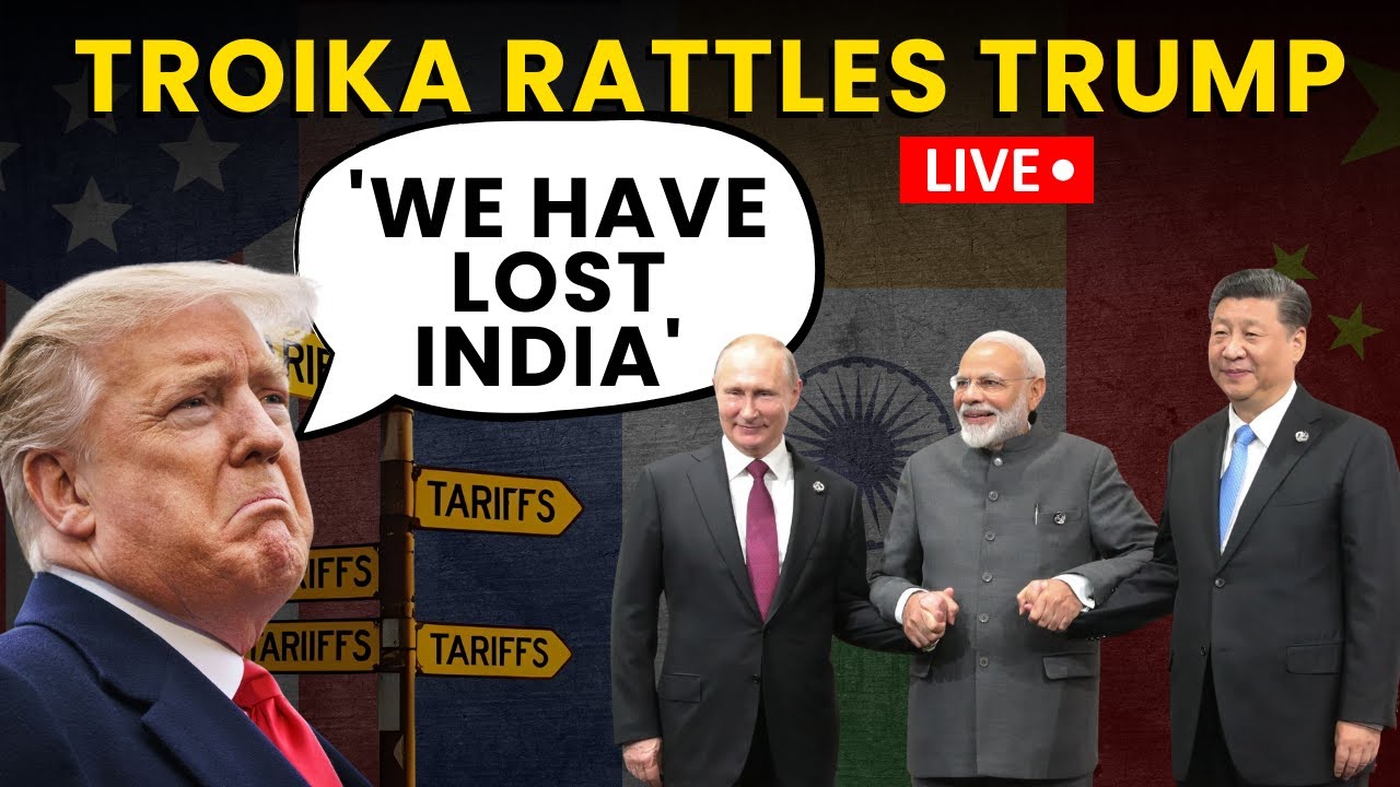 Trump's Big Statement On Troika LIVE | Modi-Putin-Xi Meet At SCO Rattles US | Donald Trump News