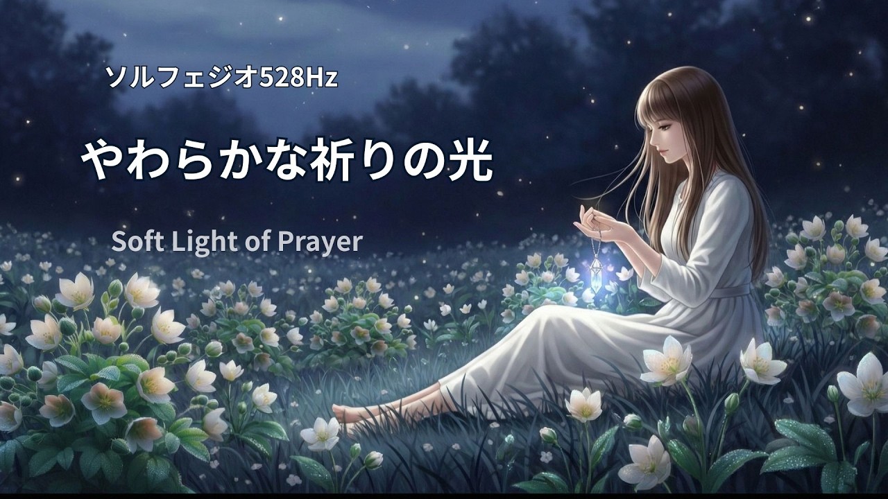【ソルフェジオ528Hz 】やわらかな祈りの光｜心をクリアにする癒しの周波数ーSoft Light of Prayer
