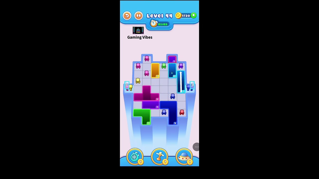 Drop And Pop Puzzle Level 44 Walkthrough Solution