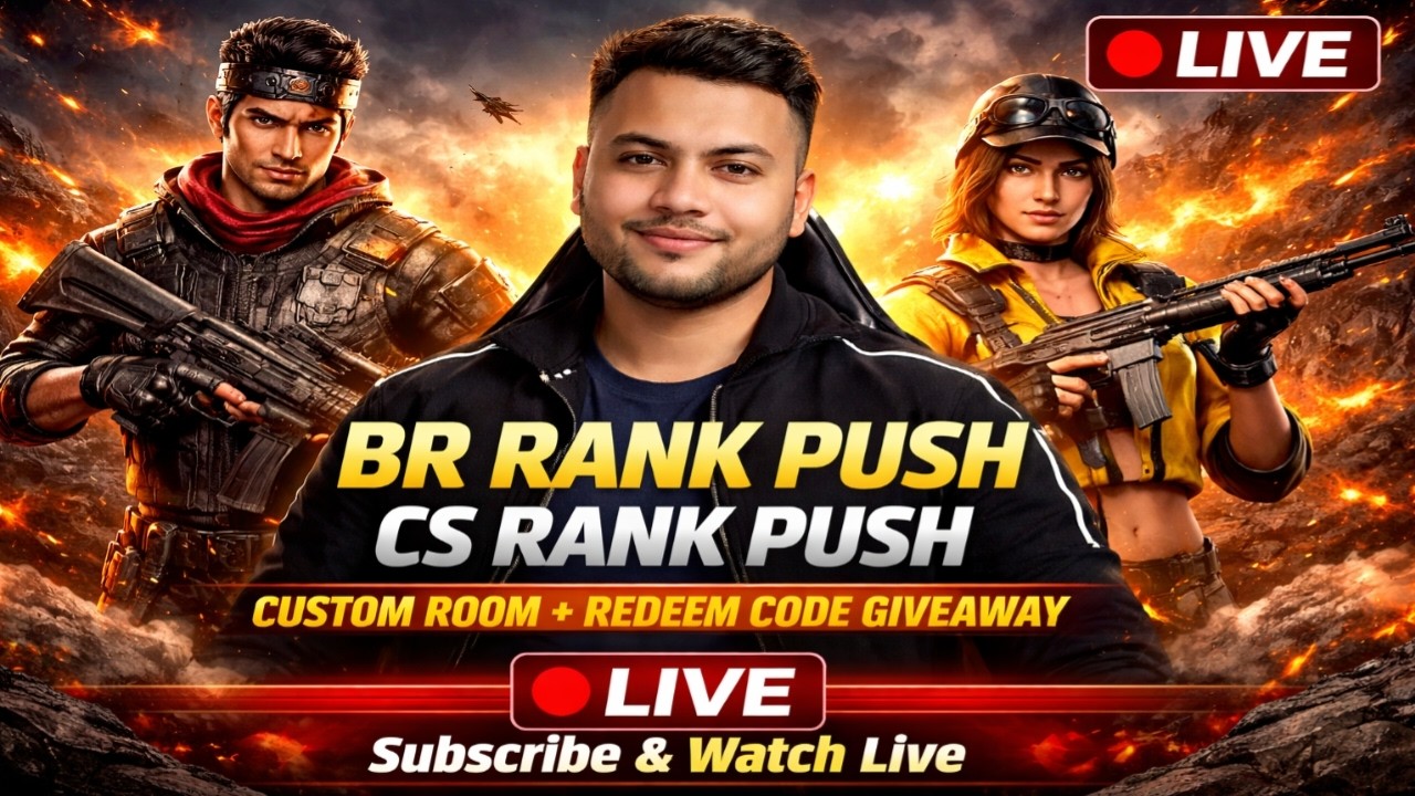 TALENT GAMING 🔴 Free Fire Custom Room Live | Rank Push || #freefire #shortsfeed #shorts #live