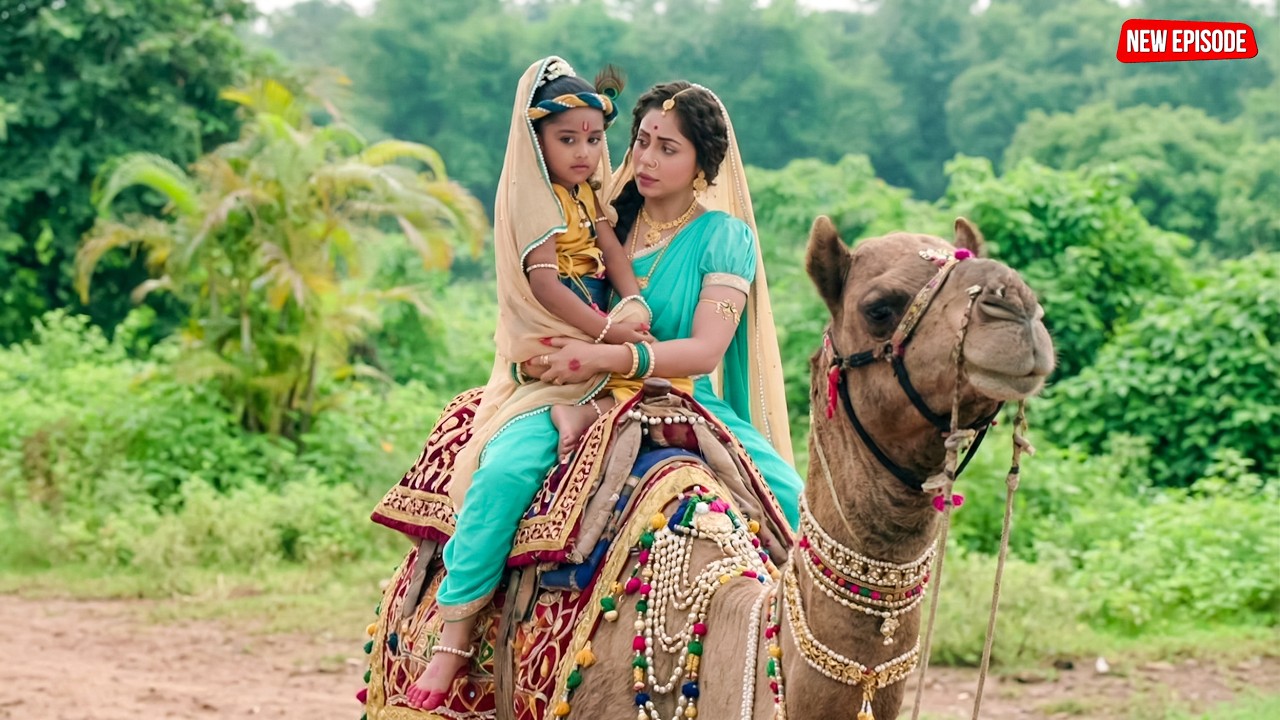 नन्हे कृष्ण को लेकर माँ निकली लंबी यात्रा पर | Yashomati Maiyaa Ke Nandlala | Shree krishna Leela
