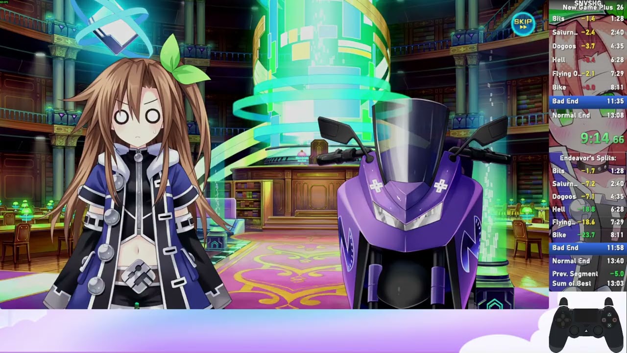 Superdimension Neptune Vs Sega Hard Girls | NG+, Normal End Speedrun in 12:56