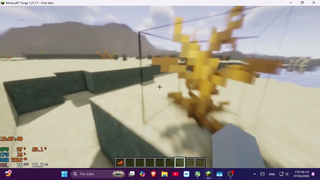 Minecraft shader nhưng nó rất blur (60 fps)