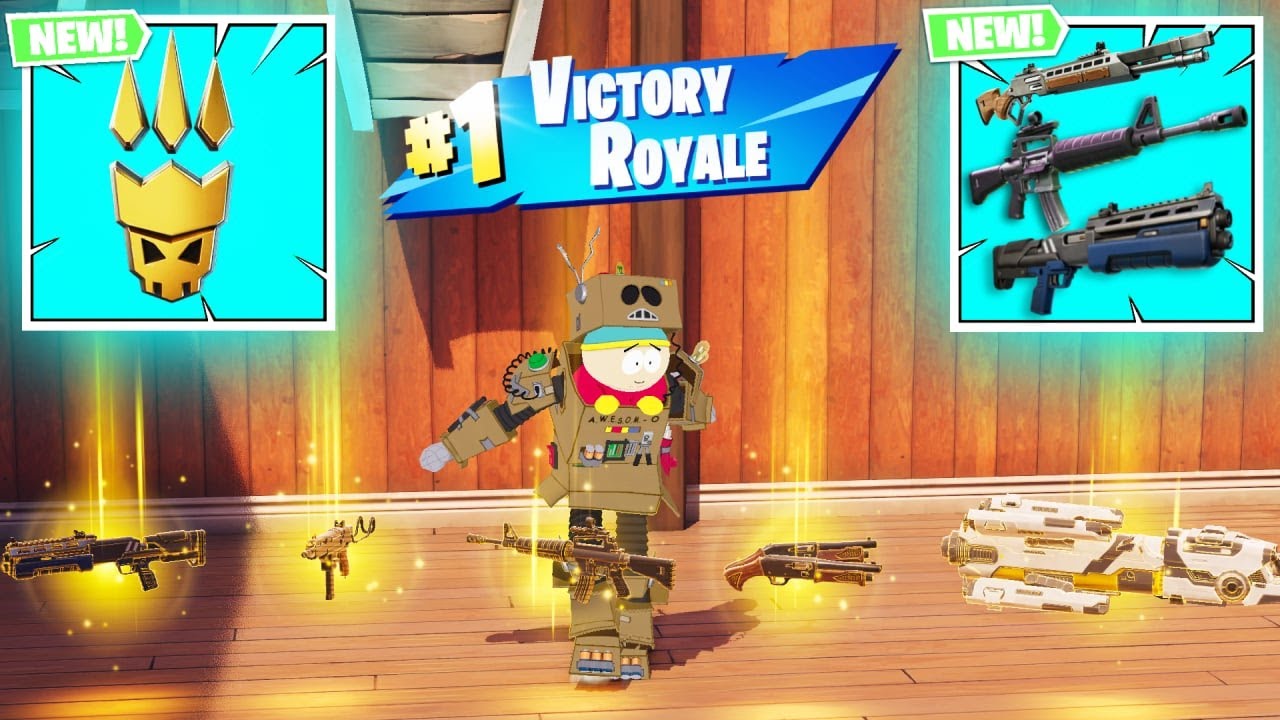 ERIC CARTMAN vs ALL MYTHIC WEAPONS ( FORTNITE X SOUTH PARK)