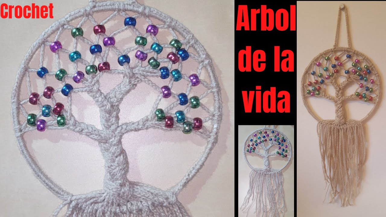 #arboldelavida #crochet #principiantes                        Árbol de la vida a crochet paso a paso