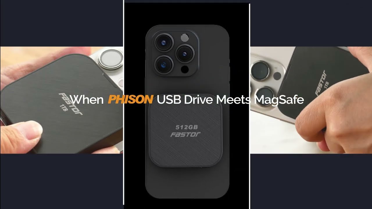 PHISON 全球首創單晶片 USB4 外接式儲存解決方案 - Talos獨家外殼 / MagSafe磁吸相容 / 手機容量救星 / 即錄即存極致效能
