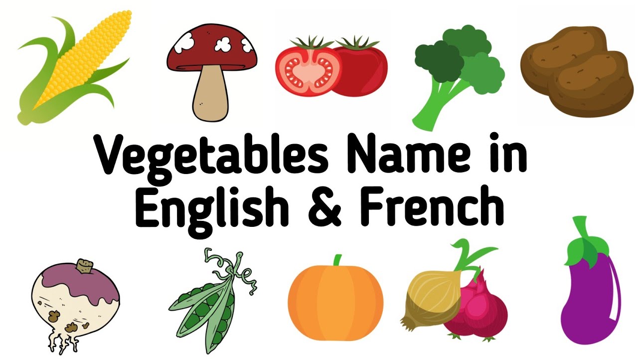 Vegetables Name in French ||Learn French free ||