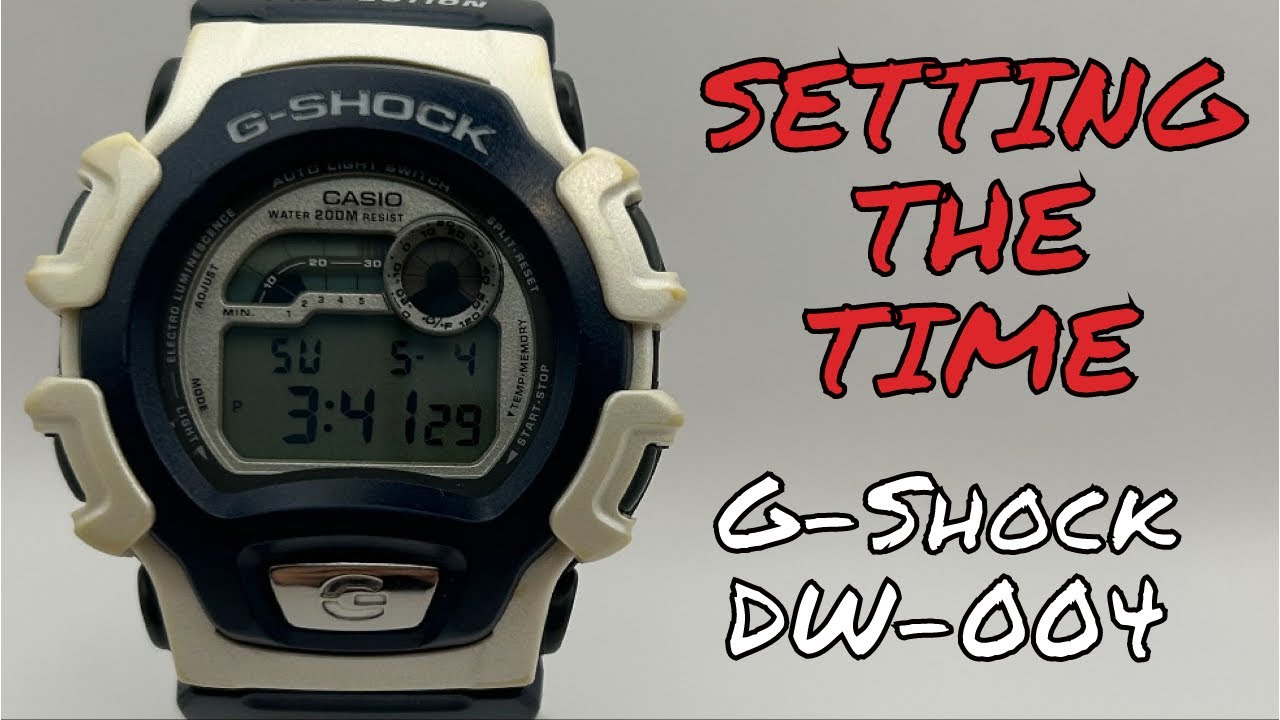 Szybki i łatwy poradnik jak ustawić czas w G Shock DW-004