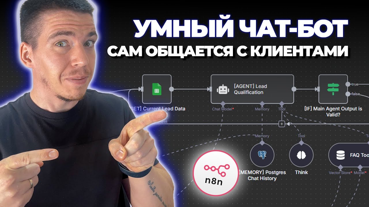 n8n AI чат-бот работает в моём бизнесе 24/7 ( Укради шаблон )