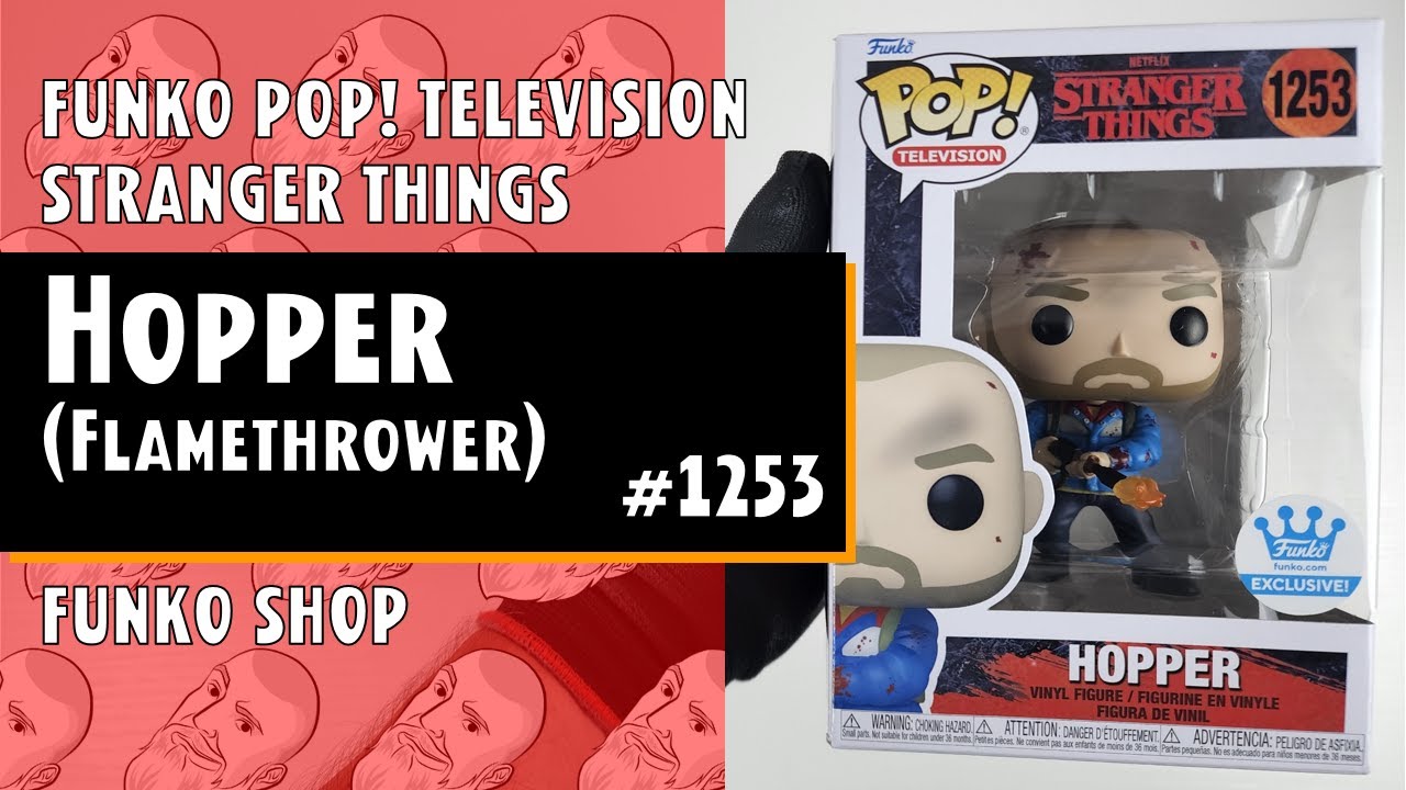 Funko Pop Stranger Things - Hopper (Flamethrower) - 1253 - Funko Shop // Just One Pop Showcase