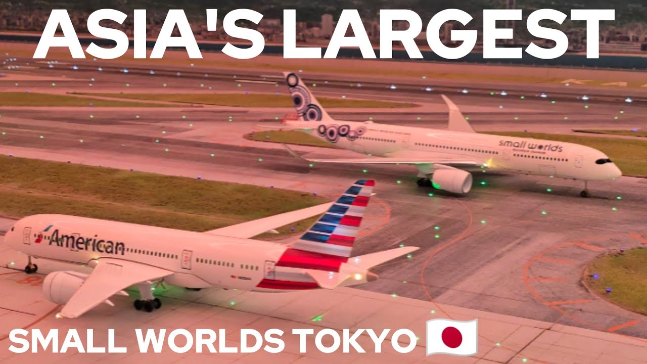 ASIA'S LARGEST MINIATURE AIRPORT | Kansai Int'l Airport | Small Worlds Tokyo 🇯🇵