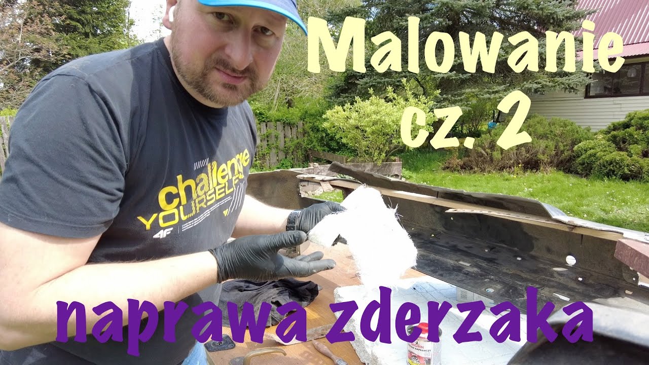 Projekt Pajero malowanie cz. 2 - naprawa zderzaka.