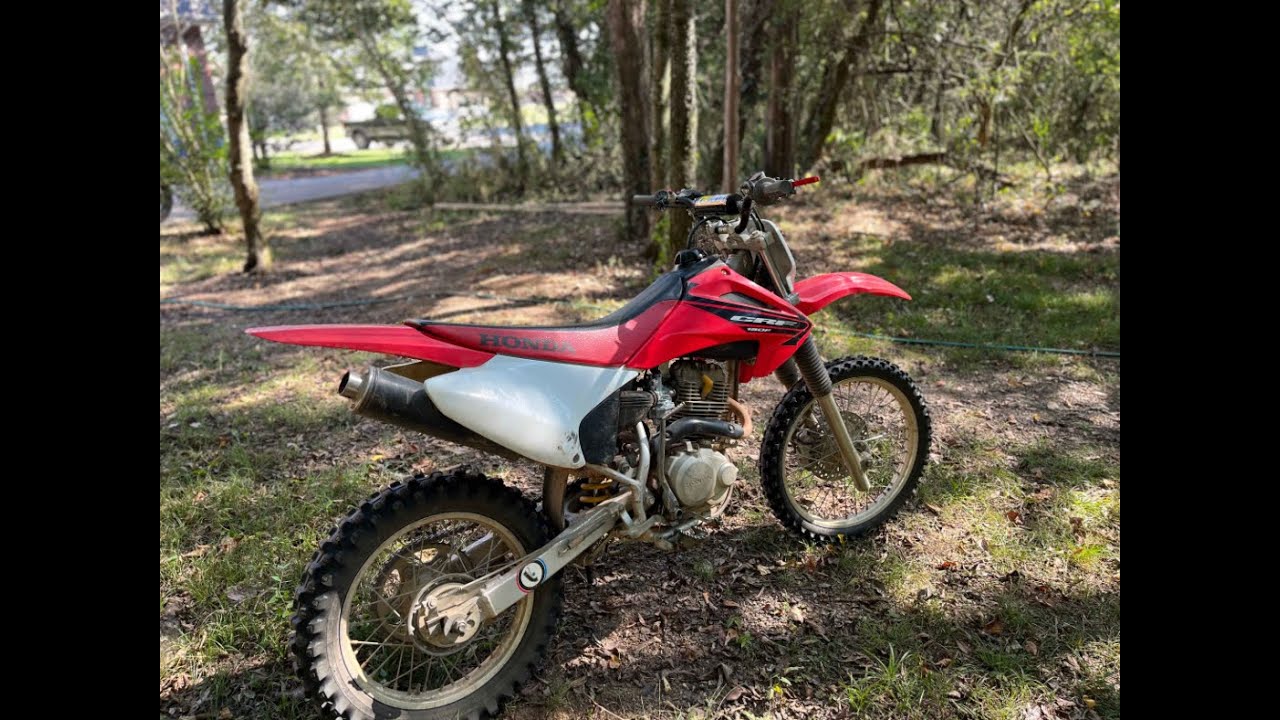 Trail woods ride- crf150f and wheelies