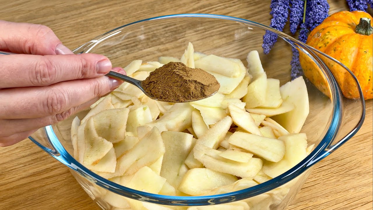 Ein neues Apfeldessert, das die Welt erobert hat! Ohne MEHL!