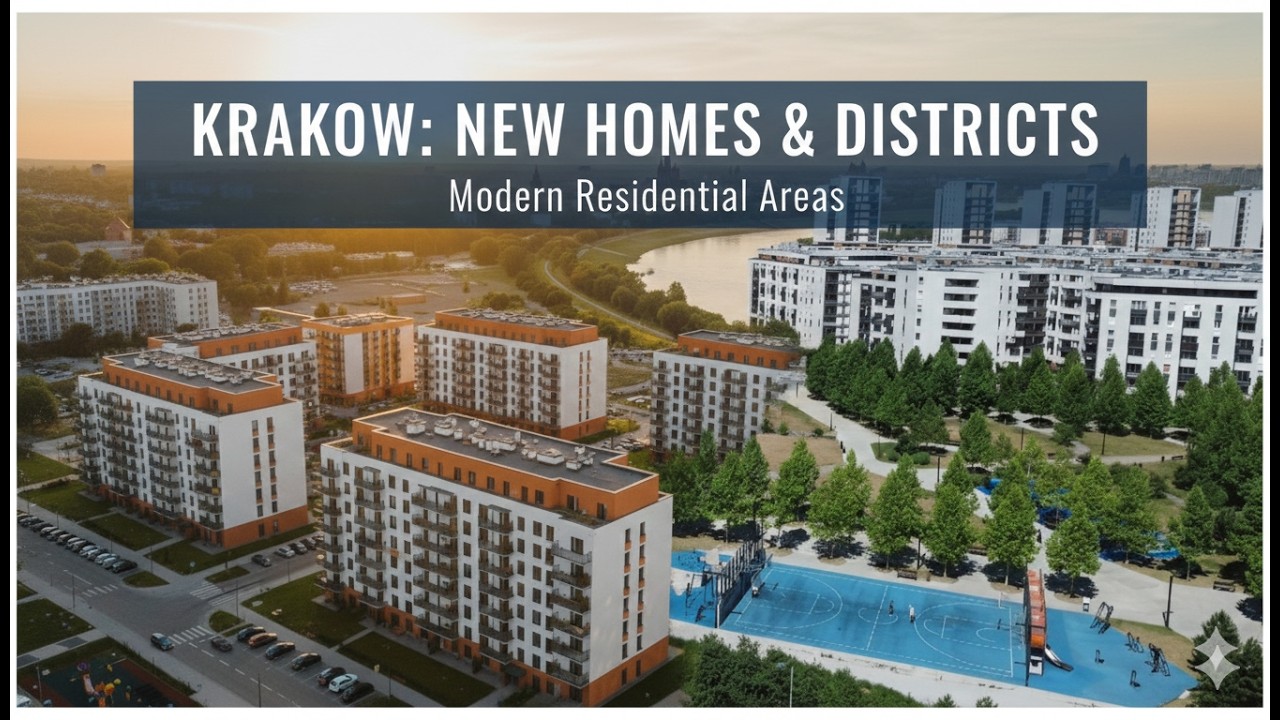 New residential areasof the city of Krakow. Paty 2. Poland.
