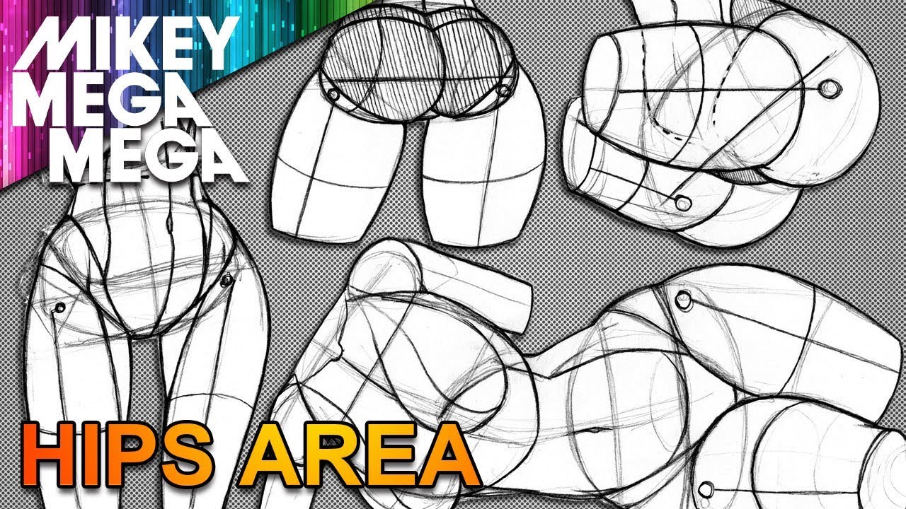 How To Draw HIPS & WAIST 2 + THIGHS & BUM