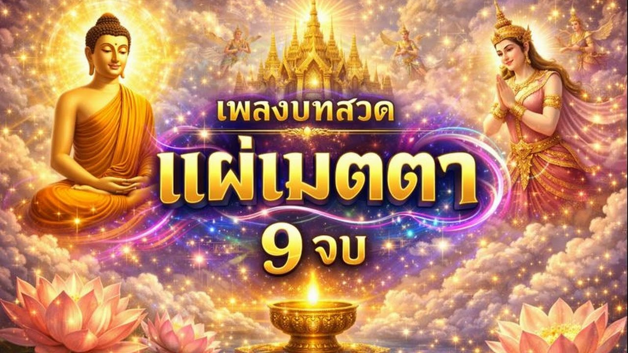 เพลง บทสวดแผ่เมตตา ให้ชีวิตเจริญ ร่มเย็นเป็นสุข 9 จบ