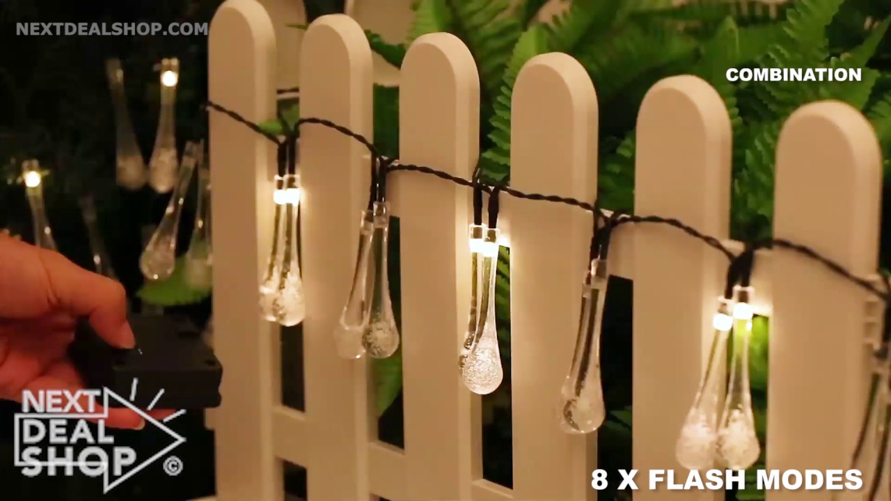 Decorate with Raindrop String Lights